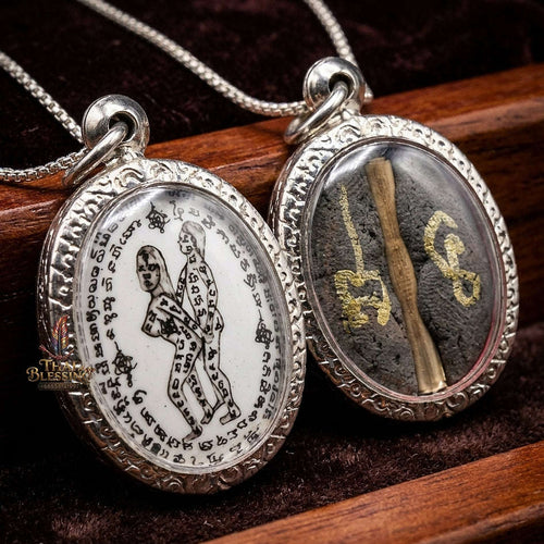 Thai Amulet Maha Saneh & Metta Maha Niyom Ultimate Charm Curio 2023 Sovereign Inn Khu Pa Cha Da Oval Locket Ajarn Phrot Samnak Pu Saneh Koh But Thai Blessing Co By RURUECHA