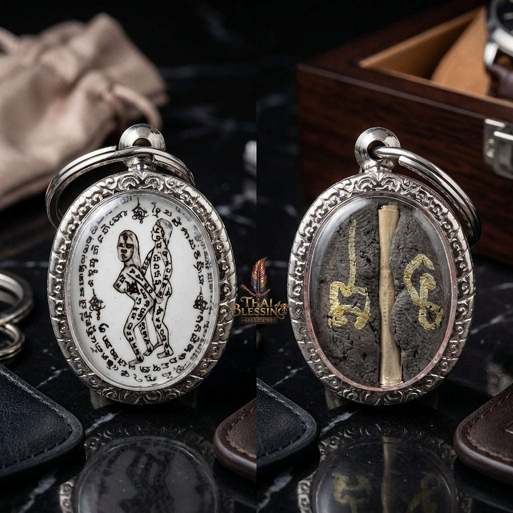 Thai Amulet Maha Saneh & Metta Maha Niyom Ultimate Charm Curio 2023 Sovereign Inn Khu Pa Cha Da Oval Locket Ajarn Phrot Samnak Pu Saneh Koh But Thai Blessing Co By RURUECHA