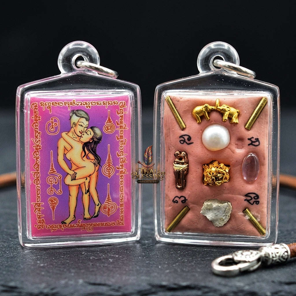 Thai Amulet Maha Saneh & Metta Maha Niyom Ultimate Charm Curio — Sovereign Inn Khu Maha Saneh Locket Masterpiece Edition Sacred Occult Matrix Ajarn Tonrak Sak Yant Thai Blessing Co By RURUECHA