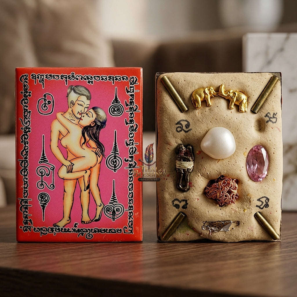 Thai Amulet Maha Saneh & Metta Maha Niyom Ultimate Charm Curio — Sovereign Inn Khu Maha Saneh Locket Masterpiece Edition Sacred Occult Matrix Ajarn Tonrak Sak Yant Thai Blessing Co By RURUECHA