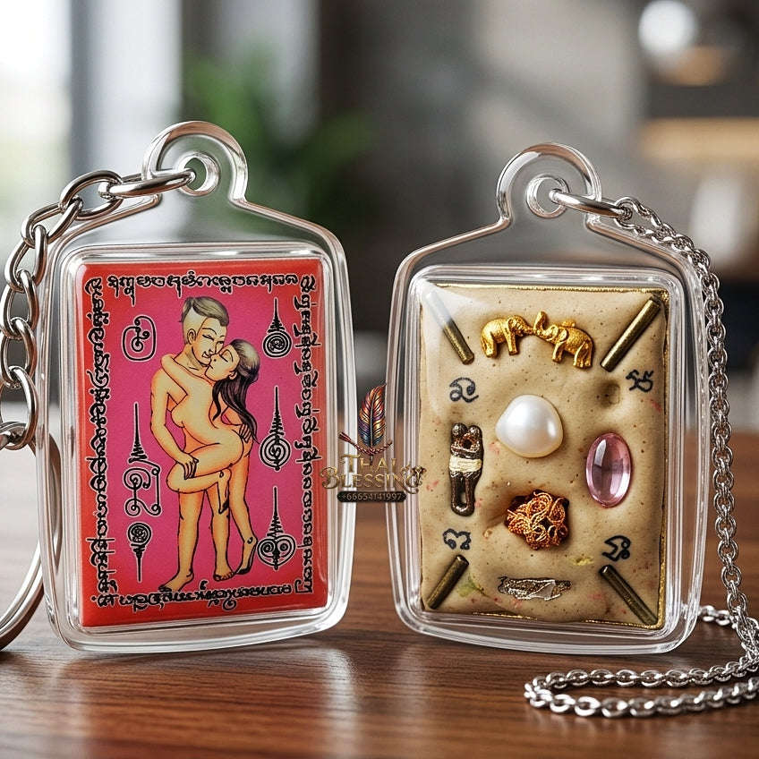 Thai Amulet Maha Saneh & Metta Maha Niyom Ultimate Charm Curio — Sovereign Inn Khu Maha Saneh Locket Masterpiece Edition Sacred Occult Matrix Ajarn Tonrak Sak Yant Thai Blessing Co By RURUECHA
