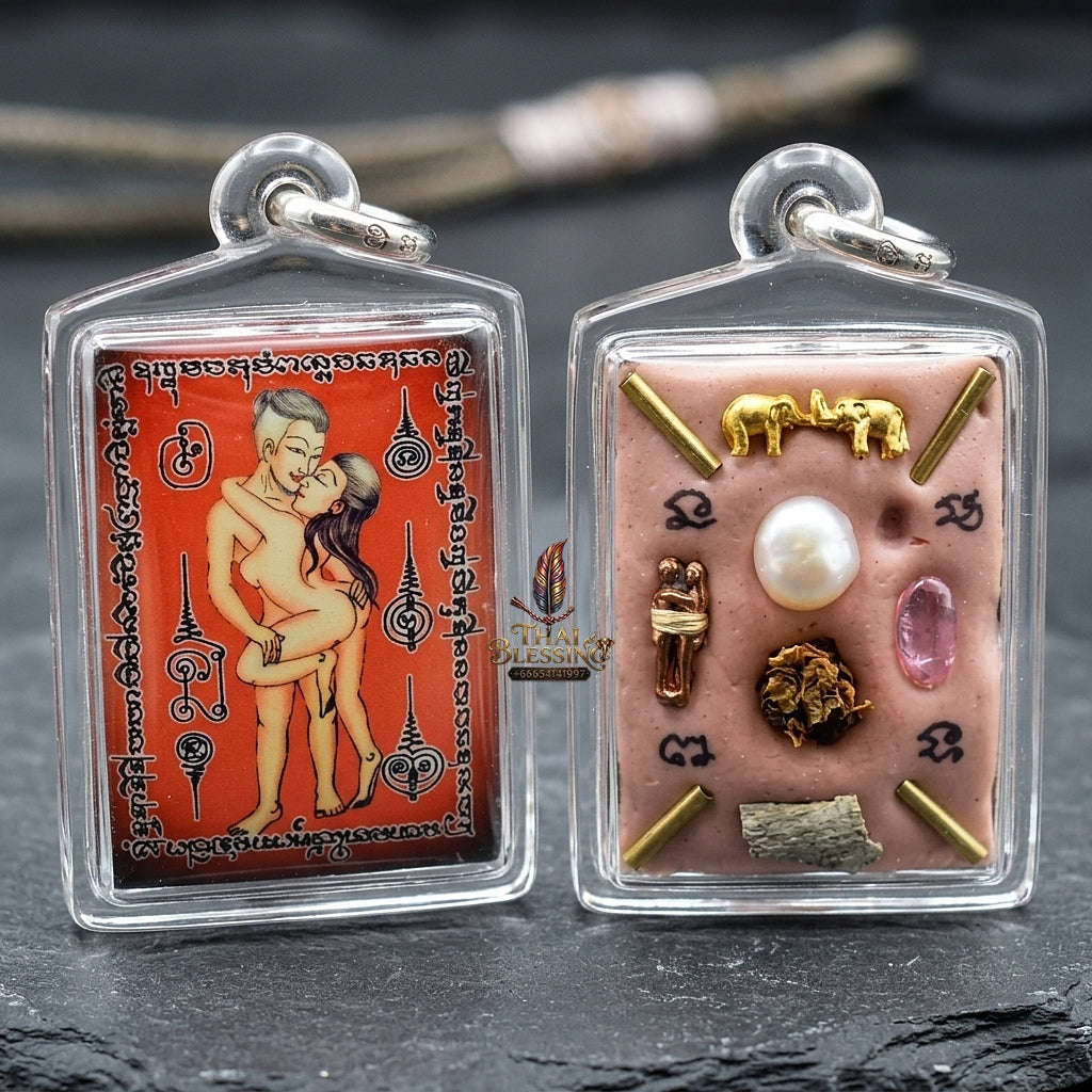 Thai Amulet Maha Saneh & Metta Maha Niyom Ultimate Charm Curio — Sovereign Inn Khu Maha Saneh Locket Masterpiece Edition Sacred Occult Matrix Ajarn Tonrak Sak Yant Thai Blessing Co By RURUECHA