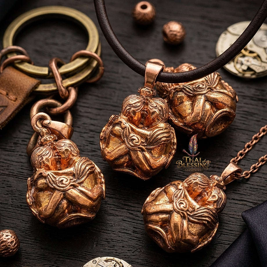 Thai Amulet Maha Saneh & Metta Maha Niyom Ultimate Charm Curio — Sovereign Inn Khu Round Magic Pellet Luang Pu Nen Kaeo Thai Blessing Co By RURUECHA