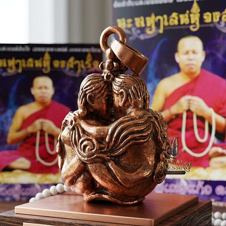 Thai Amulet Maha Saneh & Metta Maha Niyom Ultimate Charm Curio — Sovereign Inn Khu Round Magic Pellet Luang Pu Nen Kaeo Thai Blessing Co By RURUECHA