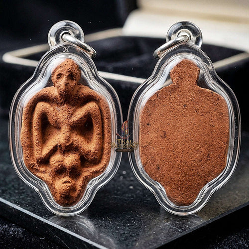Thai Amulet Maha Saneh, Metta & Protection Ultimate Masterpiece Inn Phong Ya Metta 528 Portable Size Masterpiece Edition Sacred Herb & Charm Powder Matrix Thai Blessing Co By RURUECHA