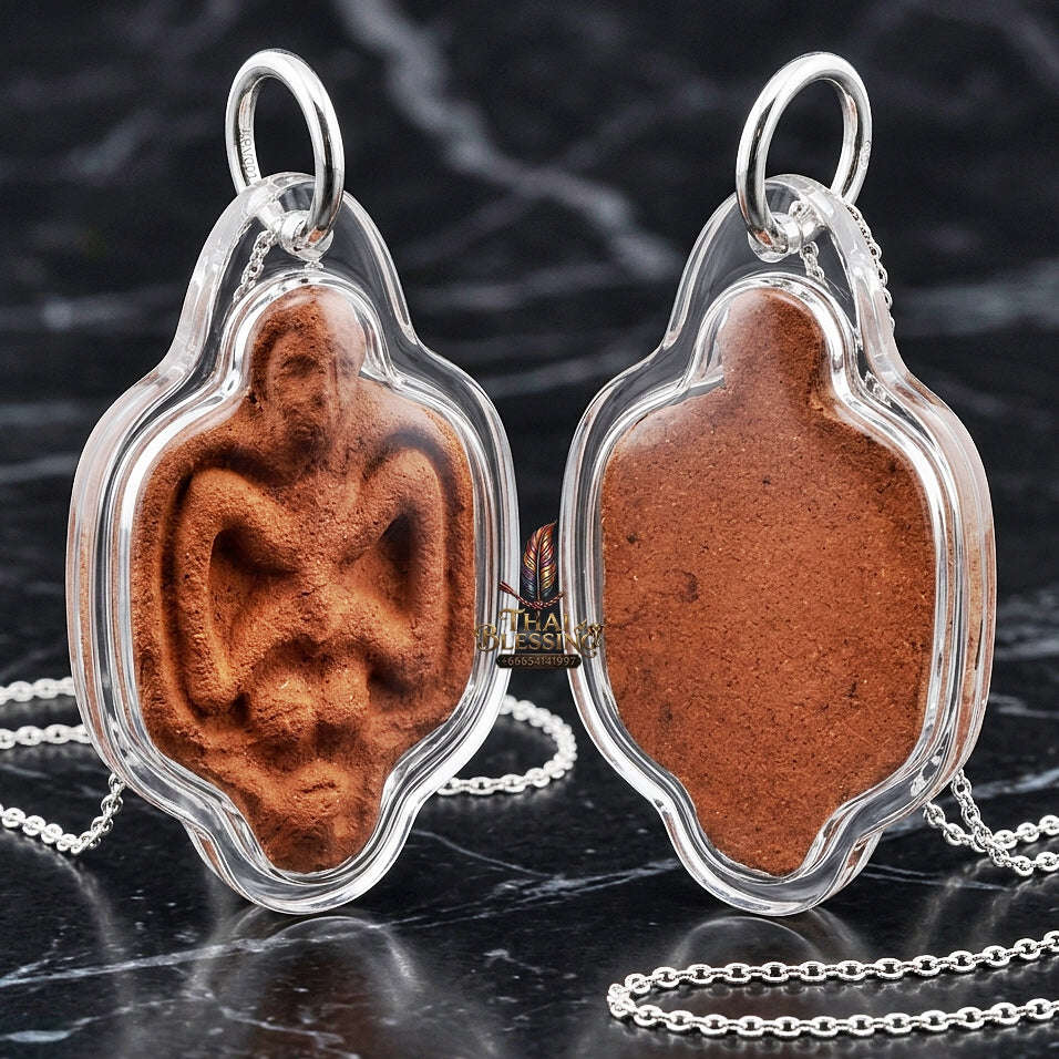 Thai Amulet Maha Saneh, Metta & Protection Ultimate Masterpiece Inn Phong Ya Metta 528 Portable Size Masterpiece Edition Sacred Herb & Charm Powder Matrix Thai Blessing Co By RURUECHA