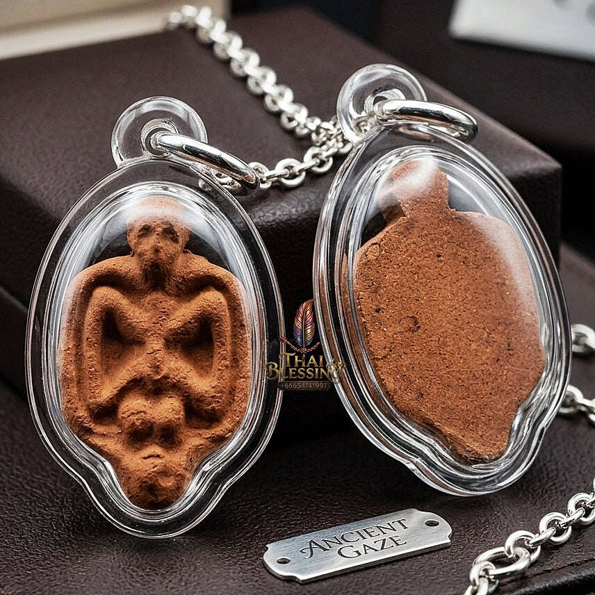 Thai Amulet Maha Saneh, Metta & Protection Ultimate Masterpiece Inn Phong Ya Metta 528 Portable Size Masterpiece Edition Sacred Herb & Charm Powder Matrix Thai Blessing Co By RURUECHA