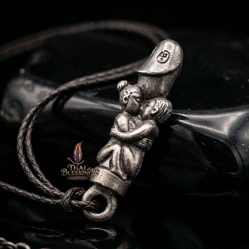 Thai Amulet Maha Saneh, Metta & Wealth Palad Khik Inn Khu Airplane Wing Metal Masterpiece Edition Thai Blessing Co By RURUECHA