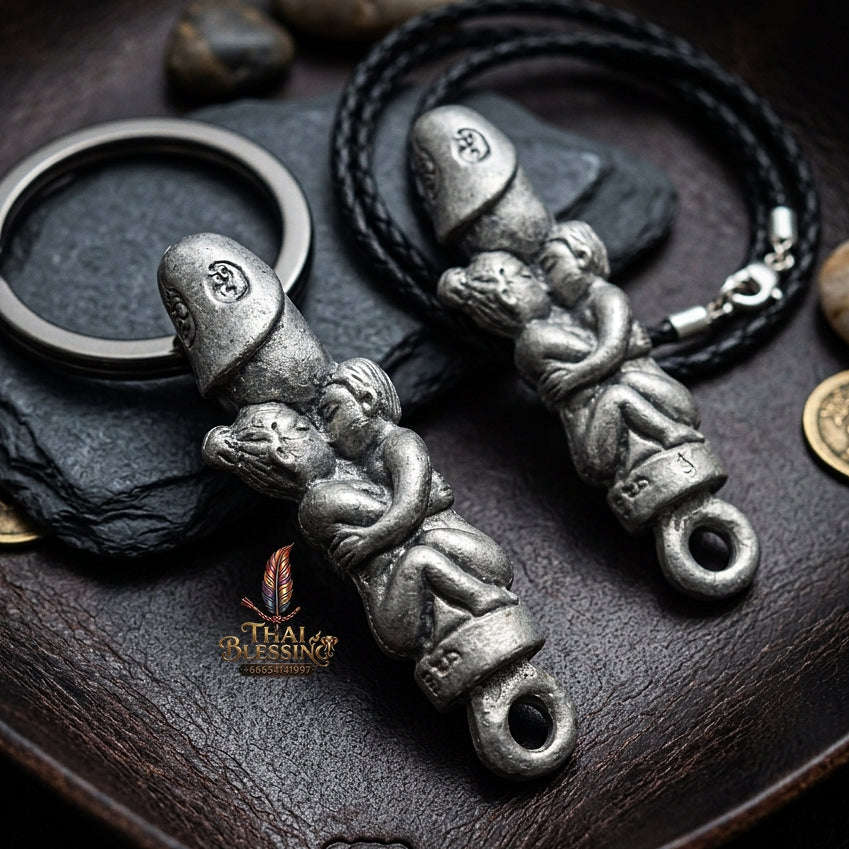 Thai Amulet Maha Saneh, Metta & Wealth Palad Khik Inn Khu Airplane Wing Metal Masterpiece Edition Thai Blessing Co By RURUECHA