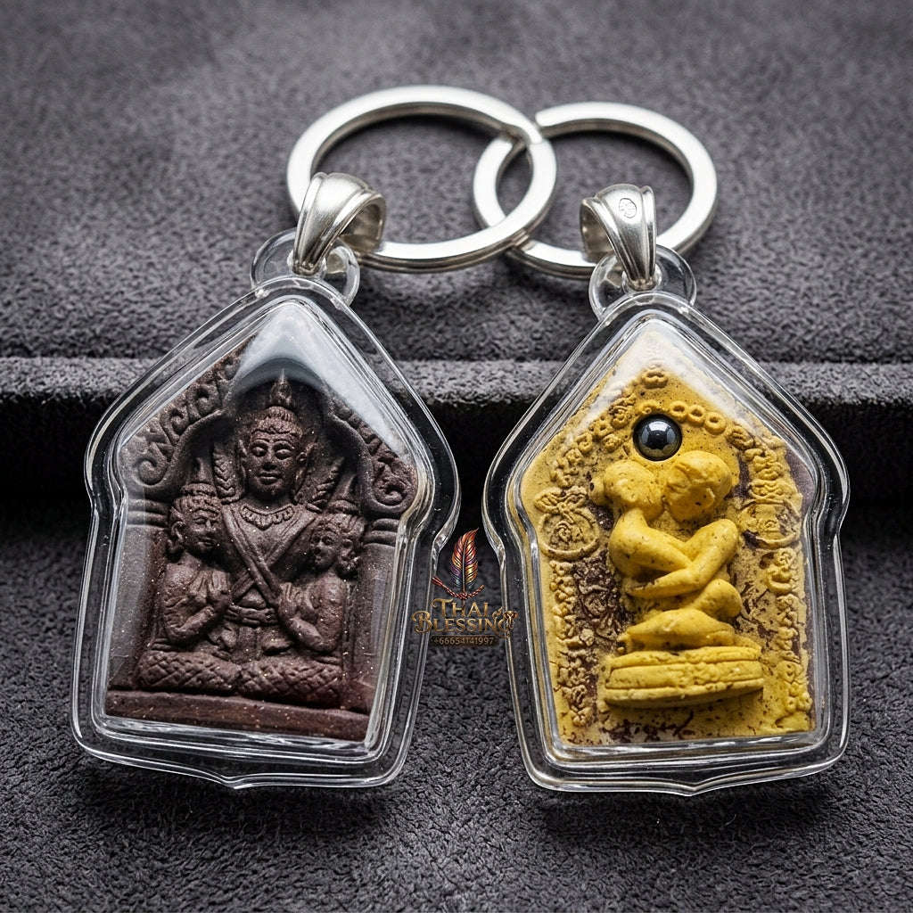 Thai Amulet Maha Saneh, Metta & Wealth Ultimate Masterpiece Phra Khunphaen Oum Nang Lang Inn "Setthi 1000 Lan" Thai Blessing Co By RURUECHA