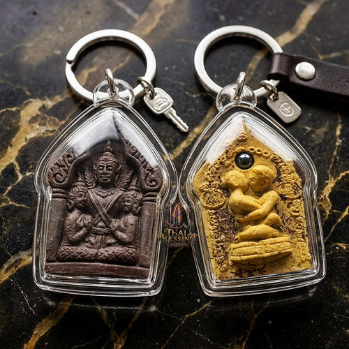 Thai Amulet Maha Saneh, Metta & Wealth Ultimate Masterpiece Phra Khunphaen Oum Nang Lang Inn "Setthi 1000 Lan" Thai Blessing Co By RURUECHA
