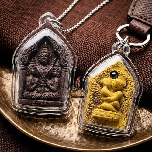 Thai Amulet Maha Saneh, Metta & Wealth Ultimate Masterpiece Phra Khunphaen Oum Nang Lang Inn "Setthi 1000 Lan" Thai Blessing Co By RURUECHA