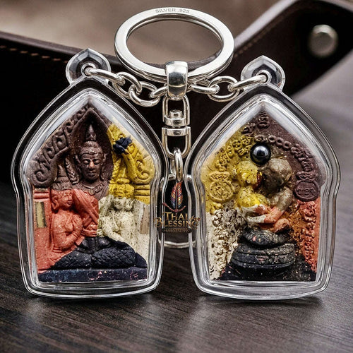 Thai Amulet Maha Saneh, Metta & Wealth Ultimate Masterpiece Phra Khunphaen Oum Nang Lang Inn "Setthi 1000 Lan" Thai Blessing Co By RURUECHA