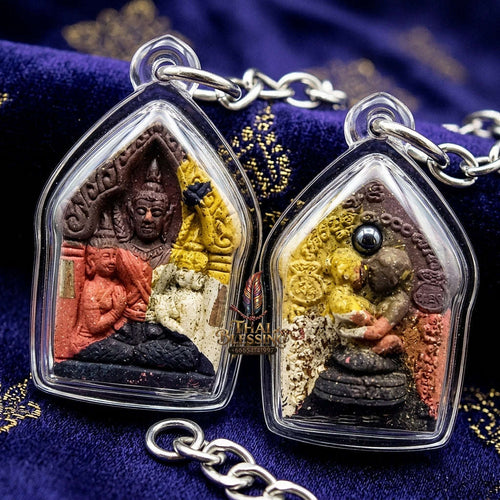 Thai Amulet Maha Saneh, Metta & Wealth Ultimate Masterpiece Phra Khunphaen Oum Nang Lang Inn "Setthi 1000 Lan" Thai Blessing Co By RURUECHA