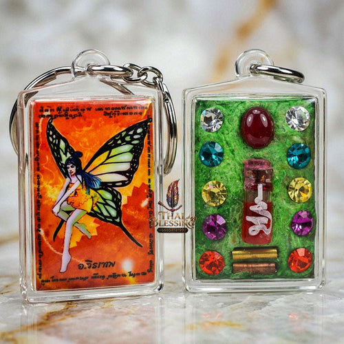 Thai Amulet Maha Saneh & Nocturnal Attraction Thep Ratri Goddess Locket Edition Achan Wira Thep Yan Khru Pra Sit Charm Herb & NMP Matrix Thai Blessing Co By RURUECHA