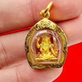 Phra Phrom Amulet Gold Case - Premium Quality by Luang Pho Phet Default Title