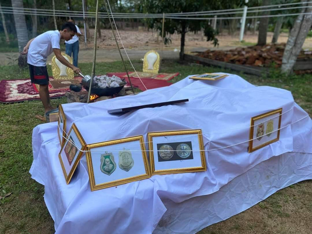 Phra Pidta Amulet - Brass Coin for Protection and Prosperity