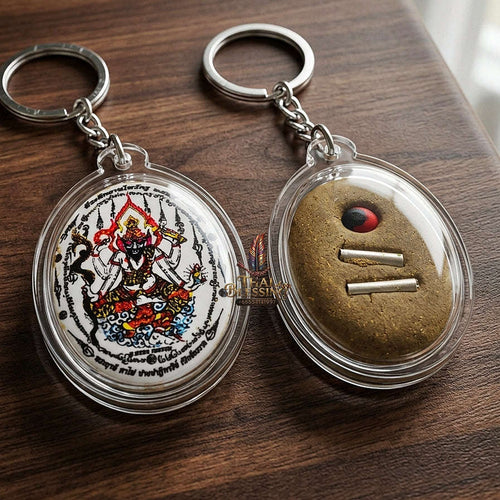 Thai Amulet Protection, Obstacle Removal & Success Ruesi Ta Fai Waterproof Locket Edition Ajarn San Kong Wet Thai Blessing Co By RURUECHA