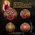 Rahu Amulet - Authentic Thai Rahu Amulet Over the Star Edition - Blessed by Kru Ba Kamphan Intawanno, Wat Ko Chok, Chiang Mai - Pink Enamel Mahachonwan Edition for Luck, Protection, and Prosperity Default Title