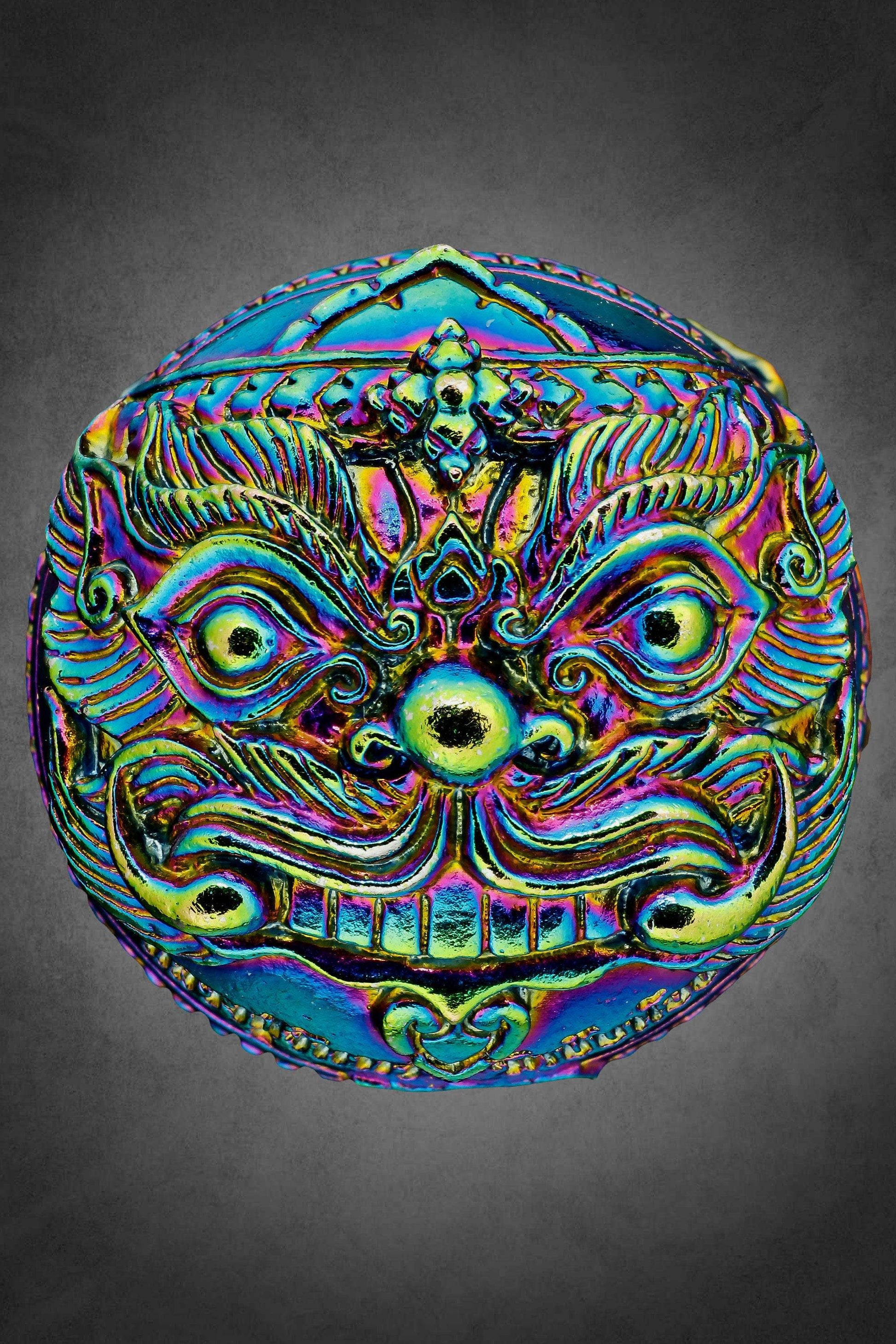 Thai Amulet Garuda - Colorful Fashion Accessory for Luck and Protection ปีกแมลงทับ