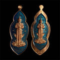 Thai Amulet for Wealth and Fortune - Authentic Thao Rung Ruang & Thao Ram Ruay ทองแดงลงยาฟ้า