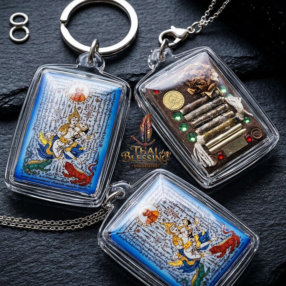 Thai Amulet Sovereign Maha Saneh, Seduction & Supreme Metta Masterpiece Phet Phayathorn Locket Edition Luang Pu In Wat Nong Mek Surin Thai Blessing Co By RURUECHA