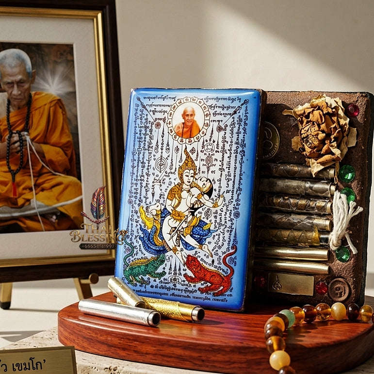 Thai Amulet Sovereign Maha Saneh, Seduction & Supreme Metta Masterpiece Phet Phayathorn Locket Edition Luang Pu In Wat Nong Mek Surin Thai Blessing Co By RURUECHA