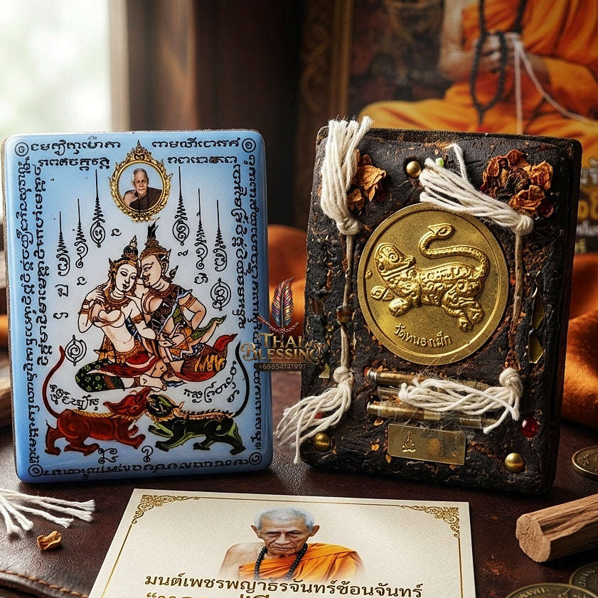 Thai Amulet Sovereign Maha Saneh, Seduction & Supreme Metta Phet Phayathorn Locket Edition Luang Pu In Wat Nong Mek Surin Thai Blessing Co By RURUECHA