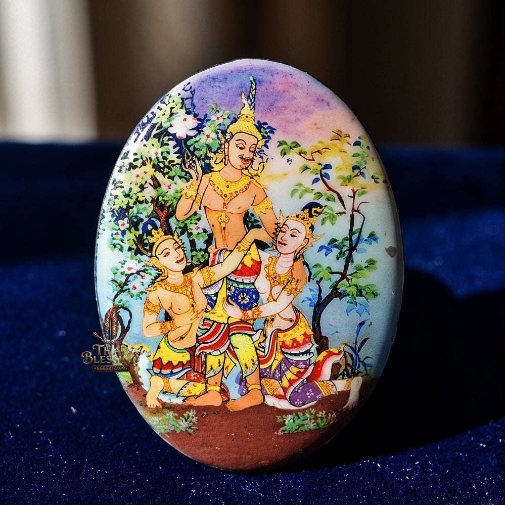 Thai Amulet Sovereign Maha Saneh, Seduction & Supreme Metta Phet Phayathorn Locket Luang Pu In Wat Nong Mek Surin Thai Blessing Co By RURUECHA
