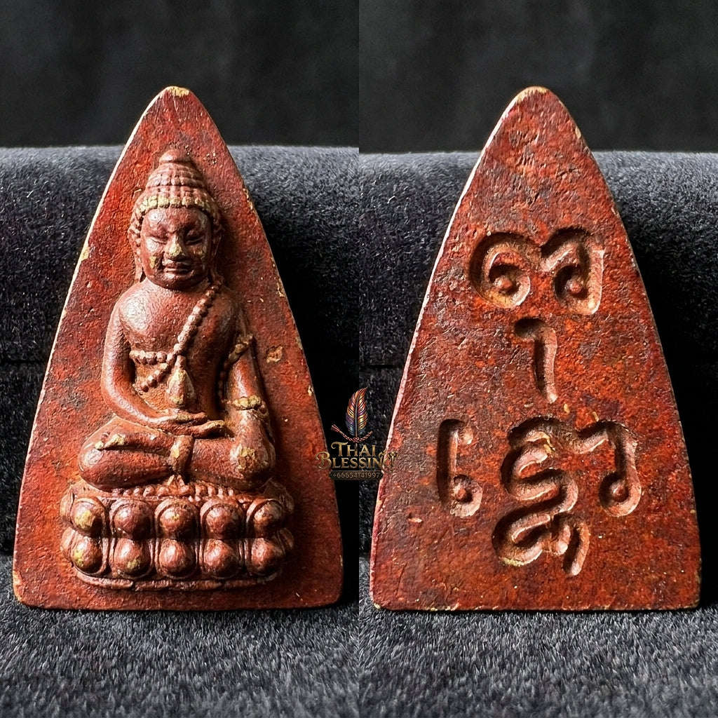 Thai Amulet Supreme Buddha Lineage, Universal Protection & Great Fortune Masterpiece Phra Borom Phutthotho Pendant Thai Blessing Co By RURUECHA