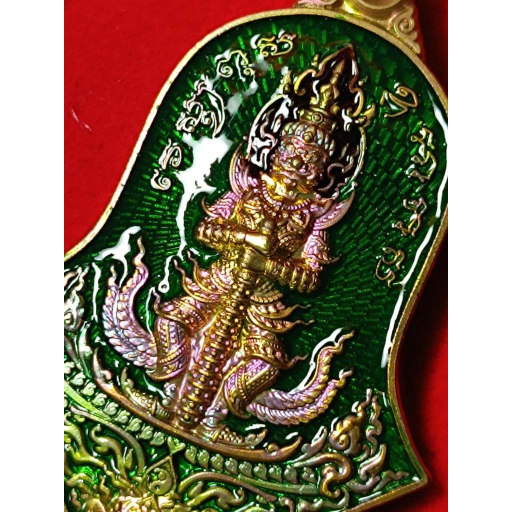 Thao Wessuwan Coin Amulet by Luang Pu Kasem for Prosperity and Protection