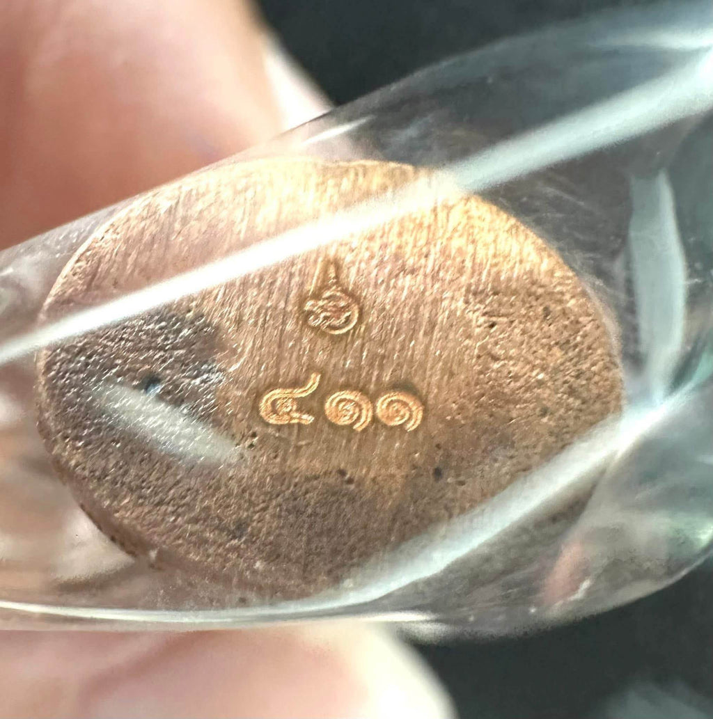 Thao Wessuwan Coin Amulet from Wat San Mameo for Wealth and Protection