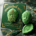 Thai Amulet Ultimate Wealth, Divine Transformation & Auspicious Prosperity Four-Ears Five-Eyes (Thep Si Hu Ha Ta) Ajarn Subin Na Na Thong Thai Blessing Co By RURUECHA