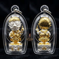 Thai Amulet Ultimate Wealth, Divine Windfalls & Auspicious Prosperity 2K-Plated Samrit Bronze Edition Si Hu Ha Ta Thevada Hai Lap Talisman Thai Blessing Co By RURUECHA