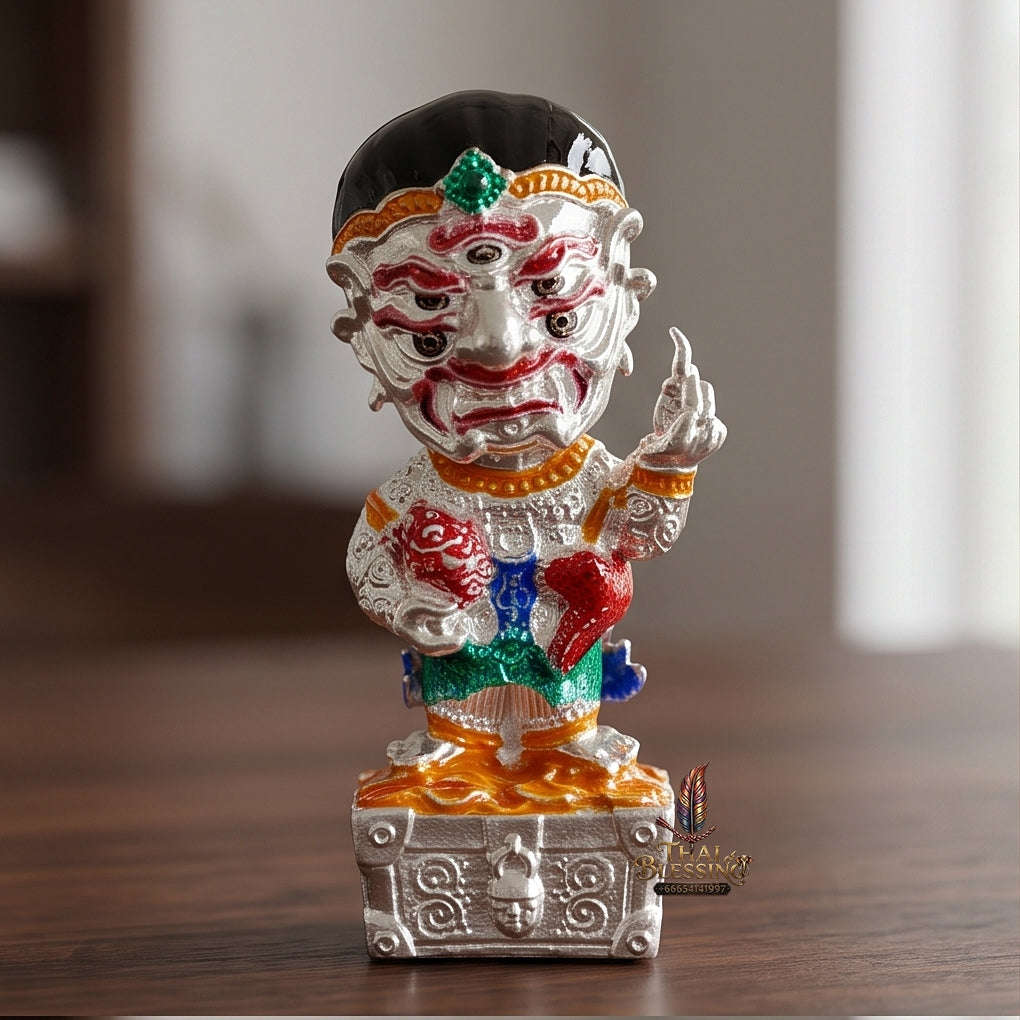 Thai Amulet Ultimate Wealth, Divine Windfalls & Auspicious Prosperity Masterpiece Si Hu Ha Ta Thevada Hai Lap Talisman Thai Blessing Co By RURUECHA