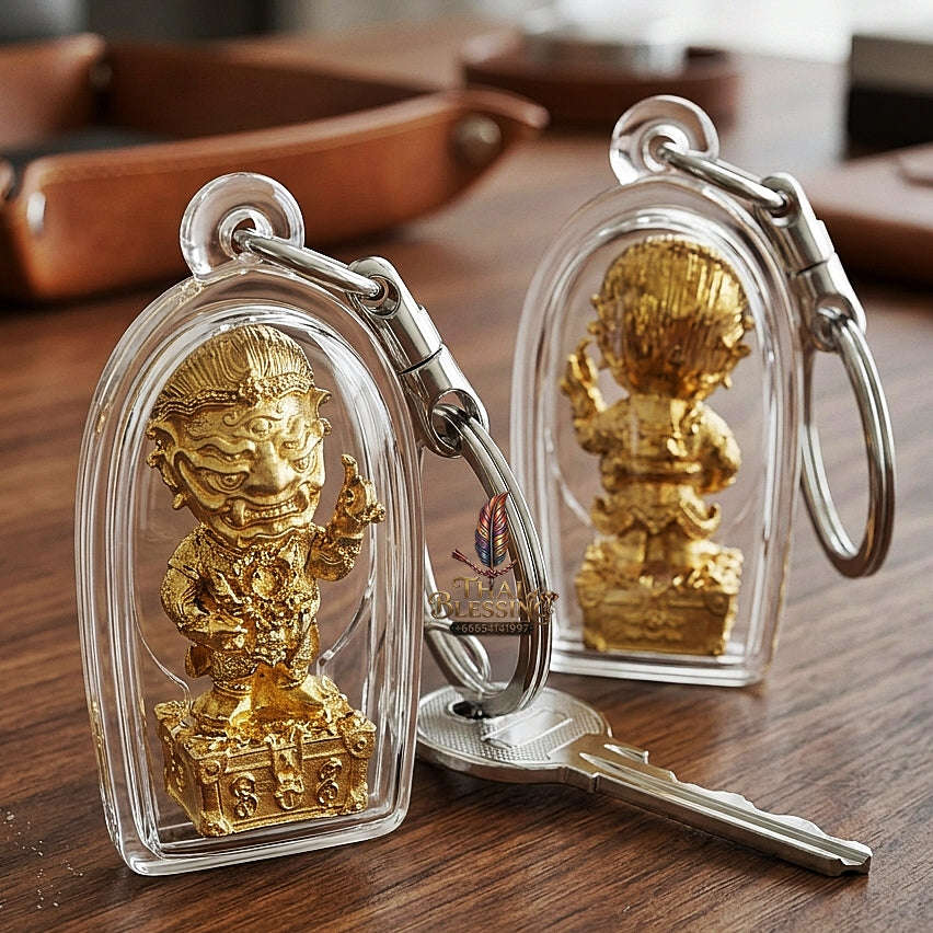 Thai Amulet Ultimate Wealth, Divine Windfalls & Auspicious Prosperity Masterpiece Si Hu Ha Ta Thevada Hai Lap Talisman Thai Blessing Co By RURUECHA
