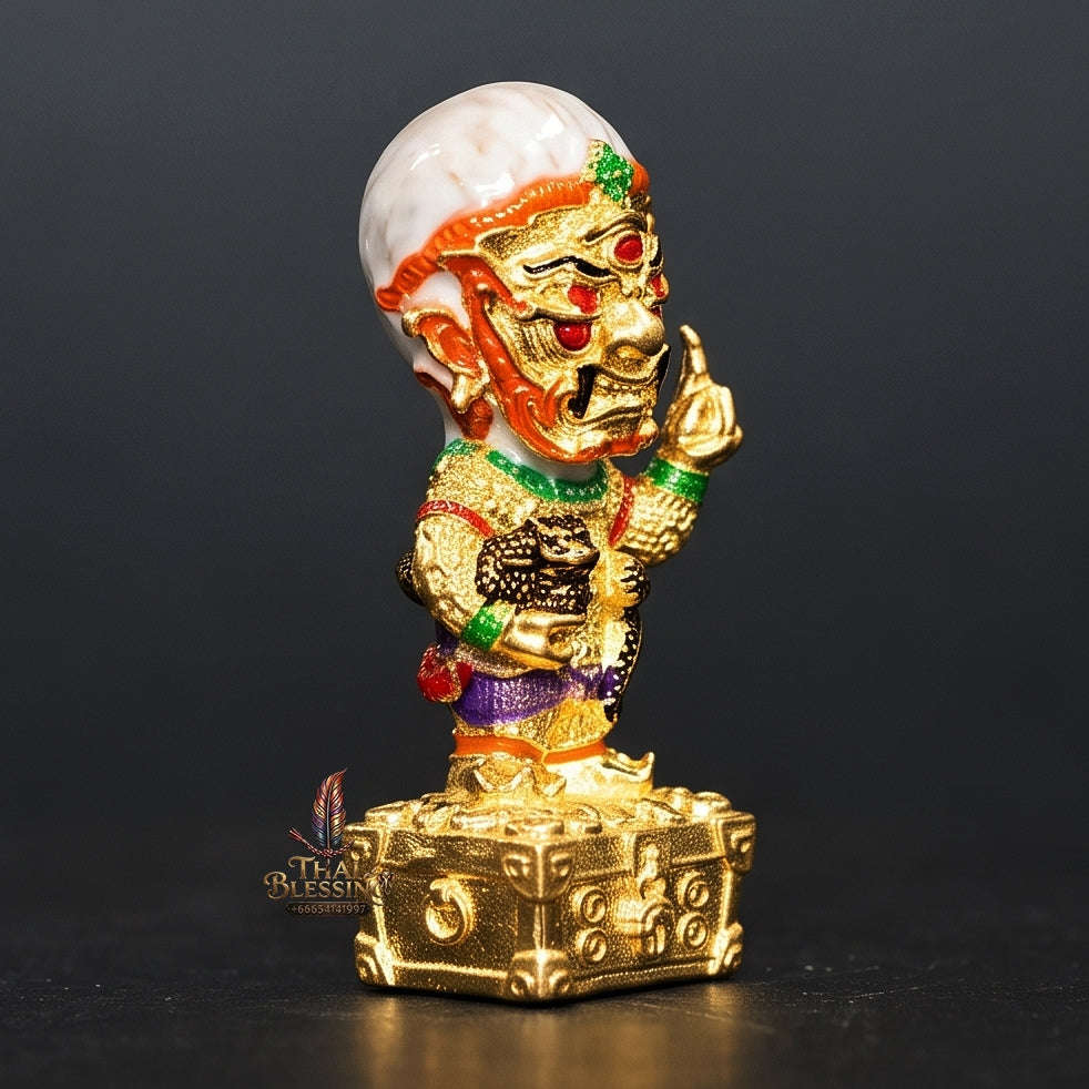 Thai Amulet Ultimate Wealth, Divine Windfalls & Auspicious Prosperity Samrit Bronze Edition Si Hu Ha Ta Thevada Hai Lap Talisman Thai Blessing Co By RURUECHA