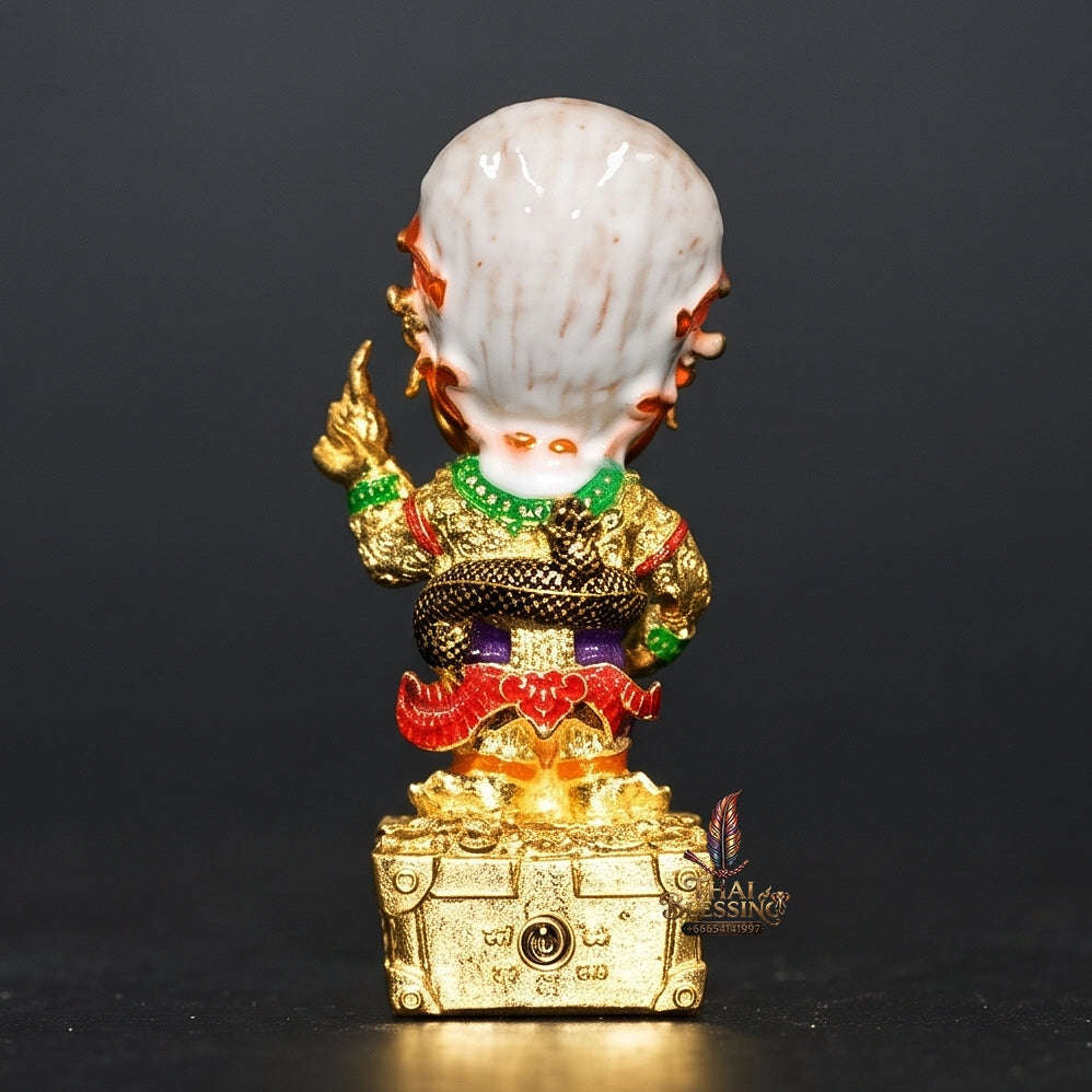 Thai Amulet Ultimate Wealth, Divine Windfalls & Auspicious Prosperity Samrit Bronze Edition Si Hu Ha Ta Thevada Hai Lap Talisman Thai Blessing Co By RURUECHA