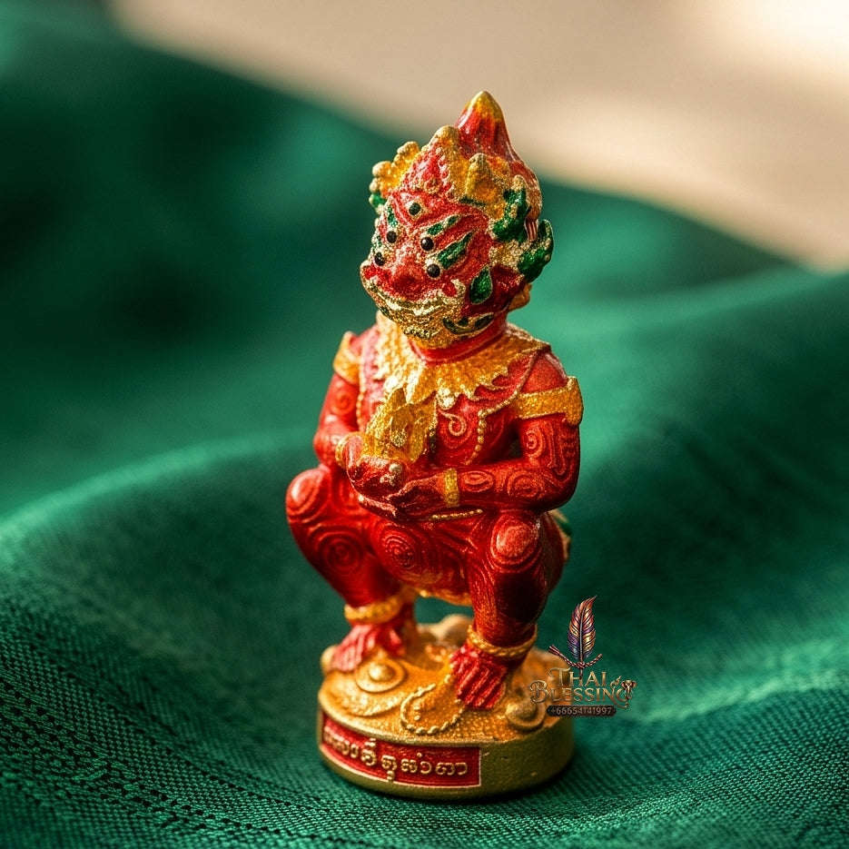 Thai Amulet Ultimate Wealth, Lanna Sorcery & Auspicious Prosperity  Five-Eyes (Thep Si Hu Ha Ta) Talisman Thai Blessing Co By RURUECHA
