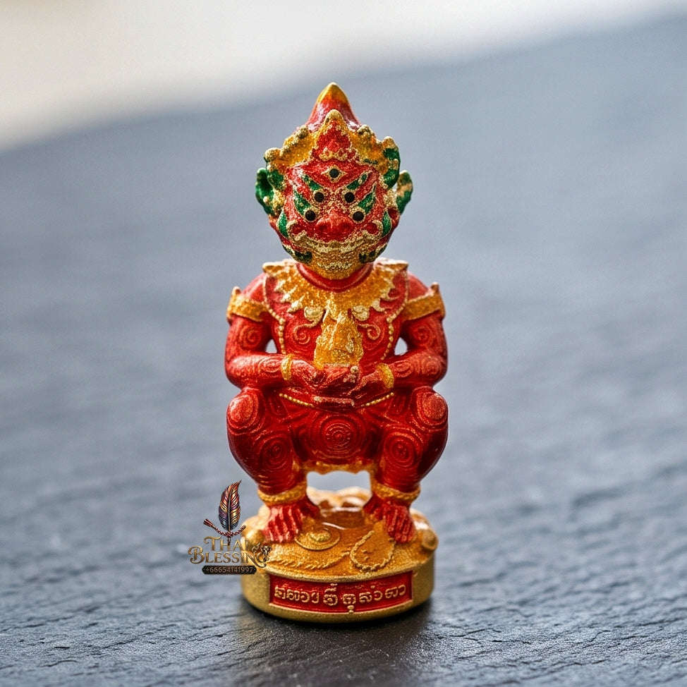 Thai Amulet Ultimate Wealth, Lanna Sorcery & Auspicious Prosperity  Five-Eyes (Thep Si Hu Ha Ta) Talisman Thai Blessing Co By RURUECHA