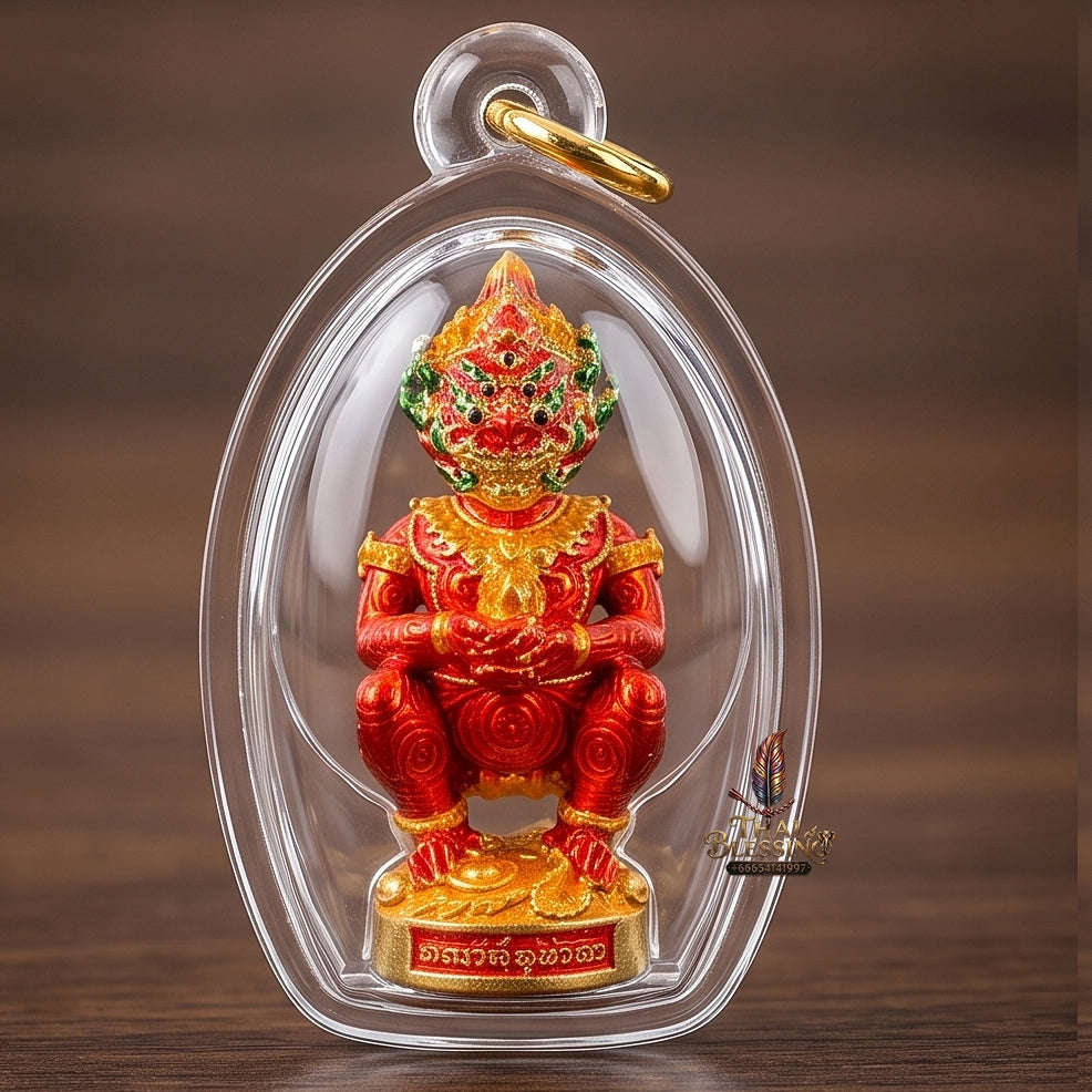 Thai Amulet Ultimate Wealth, Lanna Sorcery & Auspicious Prosperity  Five-Eyes (Thep Si Hu Ha Ta) Talisman Thai Blessing Co By RURUECHA