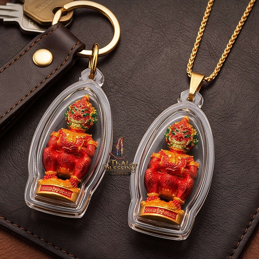 Thai Amulet Ultimate Wealth, Lanna Sorcery & Auspicious Prosperity  Five-Eyes (Thep Si Hu Ha Ta) Talisman Thai Blessing Co By RURUECHA