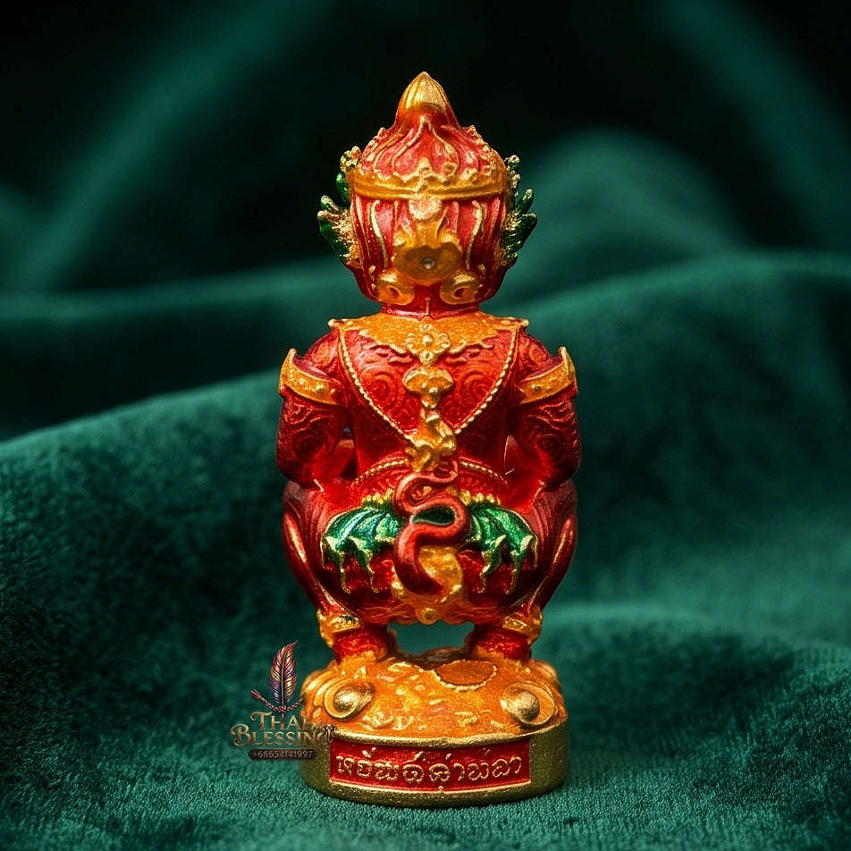 Thai Amulet Ultimate Wealth, Lanna Sorcery & Auspicious Prosperity  Five-Eyes (Thep Si Hu Ha Ta) Talisman Thai Blessing Co By RURUECHA