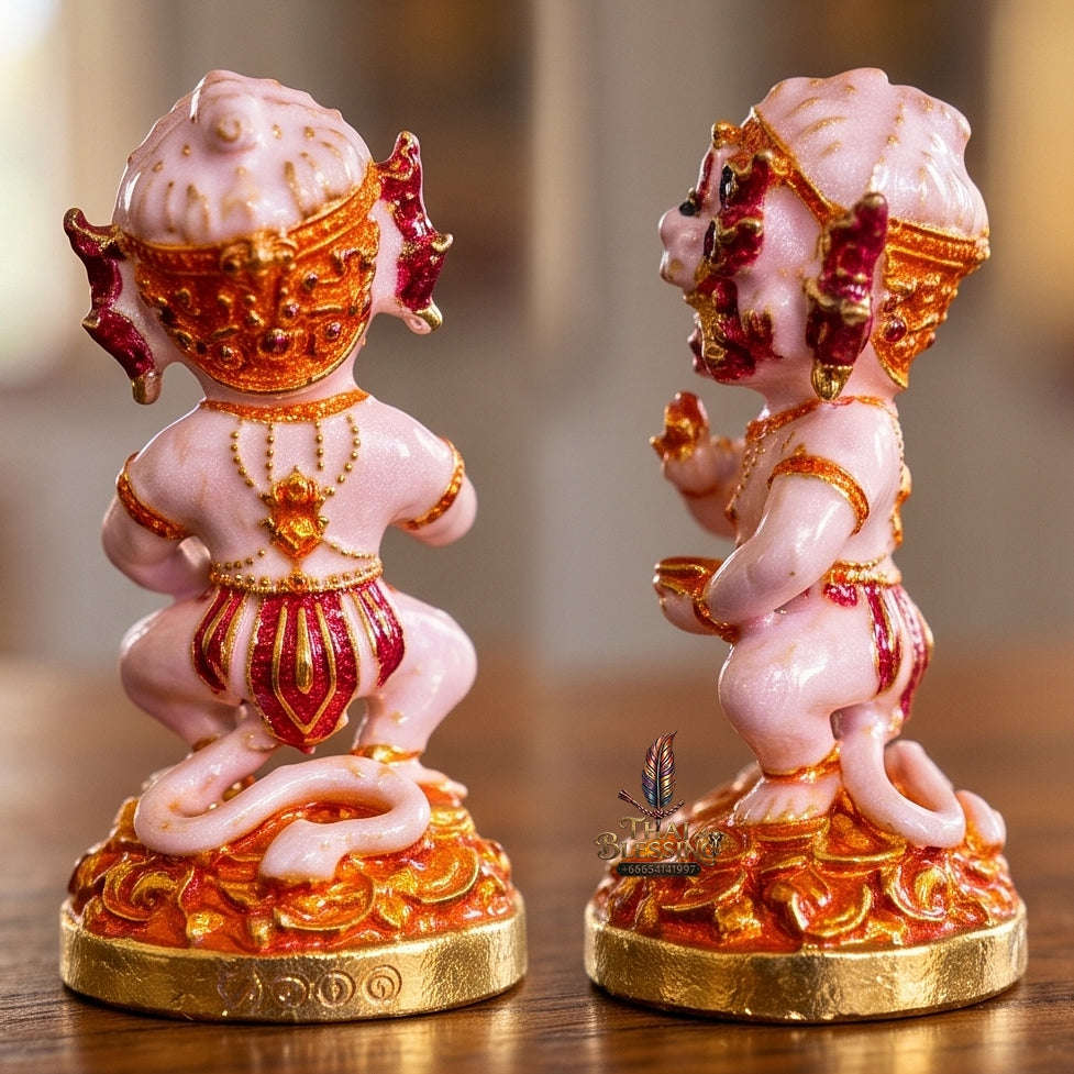 Thai Amulet Ultimate Wealth, Lanna Sorcery & Auspicious Prosperity Four-Ears Five-Eyes (Thep Si Hu Ha Ta) Pendant Thai Blessing Co By RURUECHA