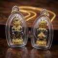 Thai Amulet Ultimate Wealth, Lanna Sorcery & Auspicious Prosperity Four-Ears Five-Eyes (Thep Si Hu Ha Ta) Talisman Thai Blessing Co By RURUECHA