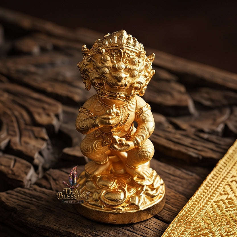 Thai Amulet Ultimate Wealth, Lanna Sorcery & Auspicious Prosperity Four-Ears Five-Eyes (Thep Si Hu Ha Ta) Talisman Thai Blessing Co By RURUECHA