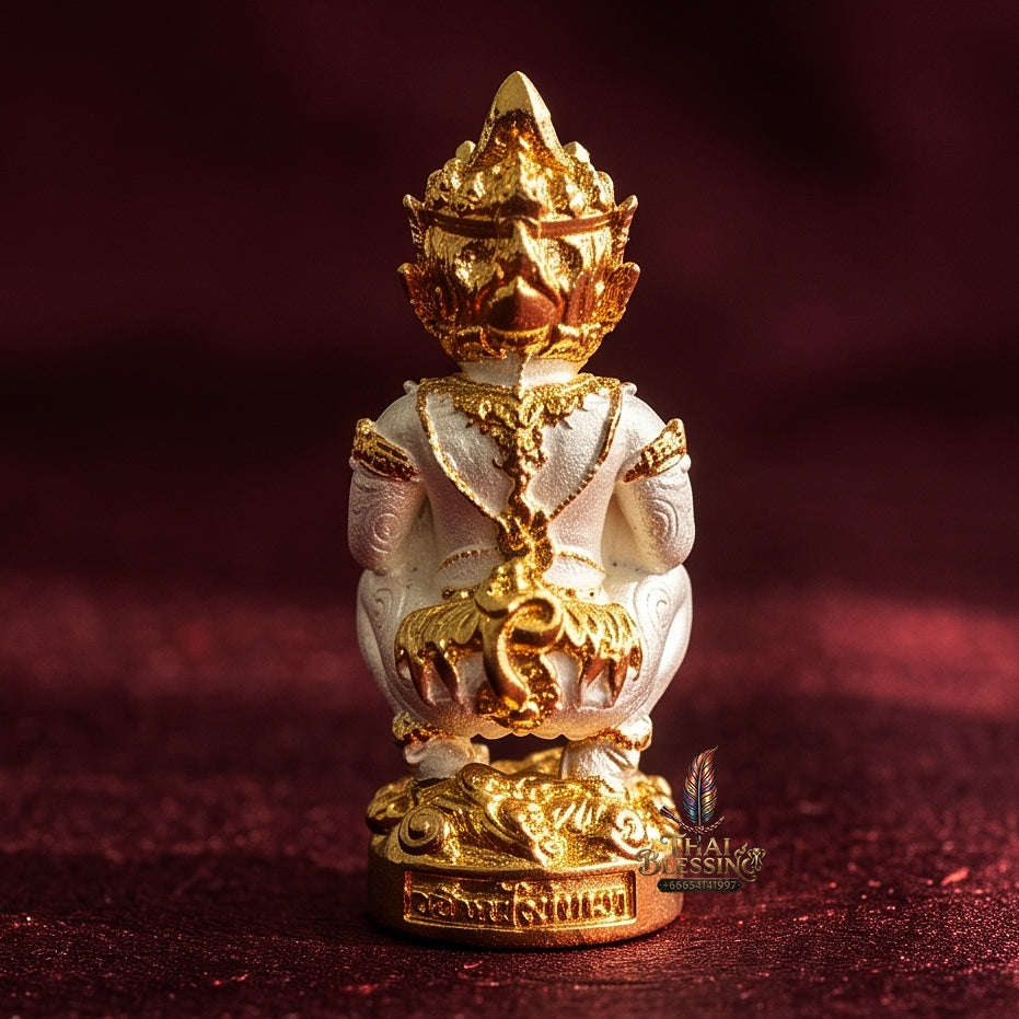 Thai Amulet Ultimate Wealth, Lanna Sorcery & Auspicious Prosperity Four-Ears Five-Eyes (Thep Si Hu Ha Ta) Talisman Thai Blessing Co By RURUECHA