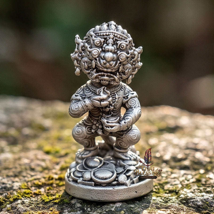 Thai Amulet Ultimate Wealth, Lanna Sorcery & Auspicious Prosperity Four-Ears Five-Eyes (Thep Si Hu Ha Ta) Talisman Thai Blessing Co By RURUECHA