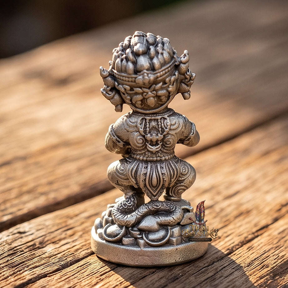 Thai Amulet Ultimate Wealth, Lanna Sorcery & Auspicious Prosperity Four-Ears Five-Eyes (Thep Si Hu Ha Ta) Talisman Thai Blessing Co By RURUECHA