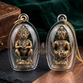 Thai Amulet Ultimate Wealth, Lanna Sorcery & Auspicious Prosperity Four-Ears Five-Eyes (Thep Si Hu Ha Ta) Talisman Thai Blessing Co By RURUECHA